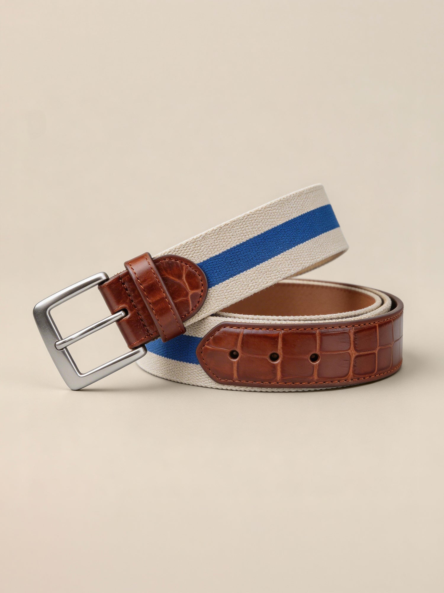 Stripe Fabric with Embossed Croc Tips image